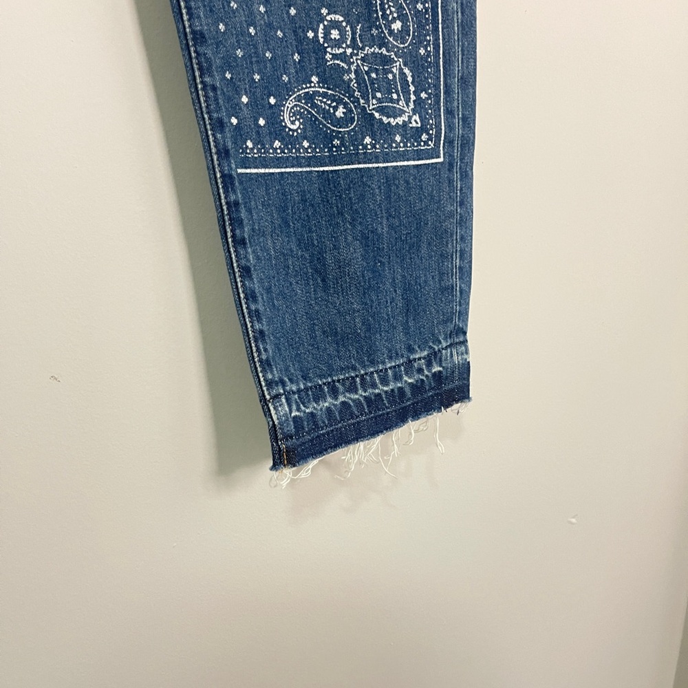Lucky Brand Womens Jeans Size 0/25 A Blue Drew Mom High Rise Taper Denim Bottoms - Picture 4 of 14